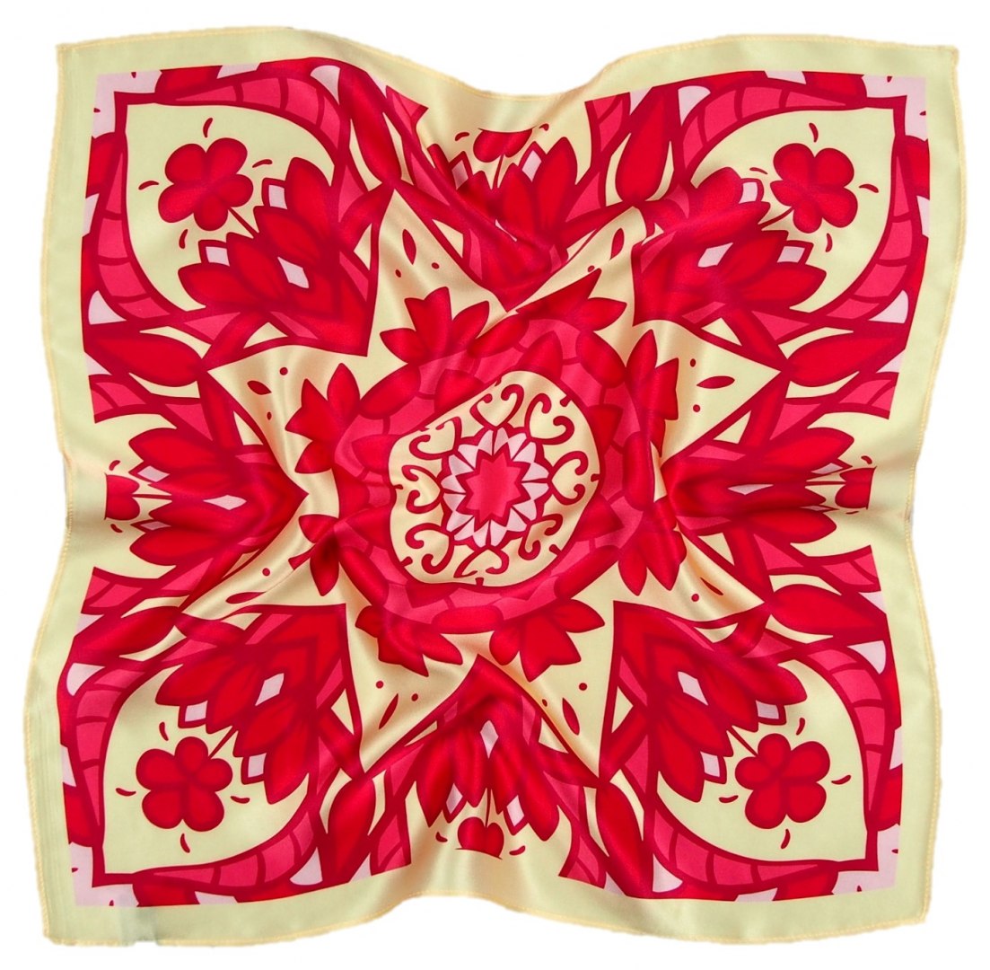 AD-027 Jedwabna apaszka z mandal� 88x88 cm